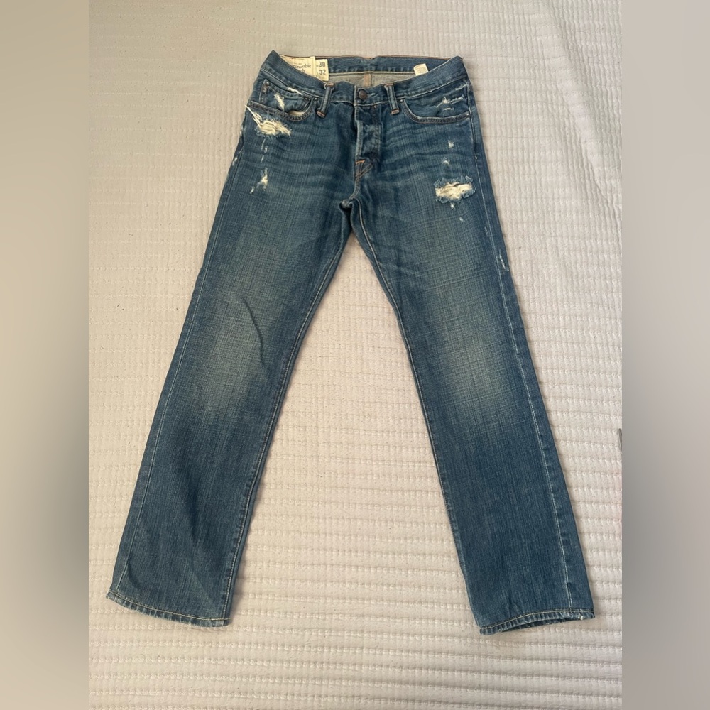 Abercrombie & Fitch New York Remsen Low Rise Slim Straight Jeans